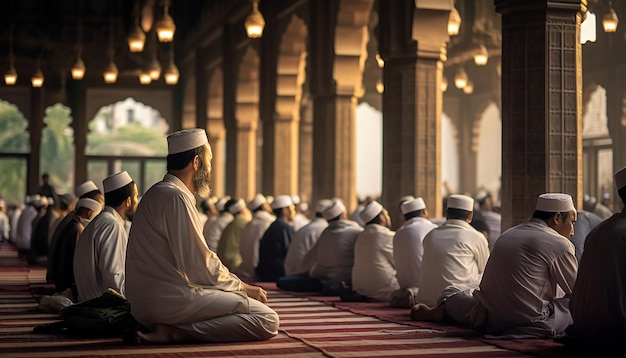 I musulmani pregano bramando la fotografia mawlid Sfondo del concetto islamico e musulmano Editoriale ph