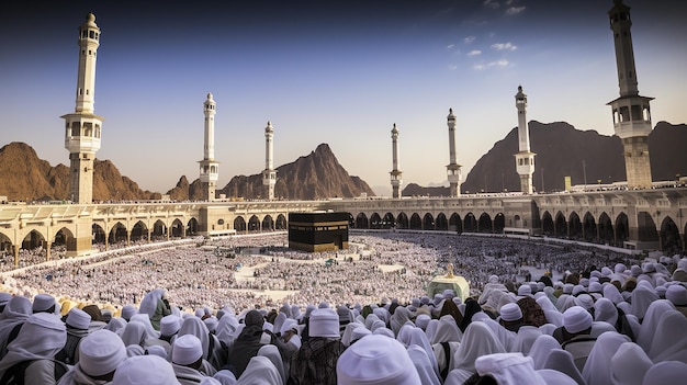 i musulmani si sono riuniti nella Mecca dei mondi