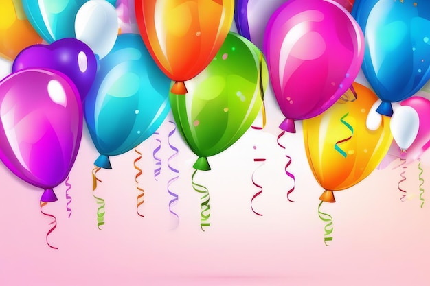 I palloncini colorati illuminano le feste di compleanno