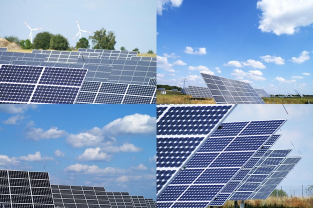 I pannelli solari puliscono l'elettricità il futuro del pianeta