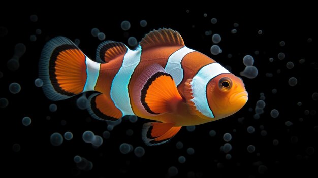 I pesci clown nuotano tra gli Amphiprion ocellaris