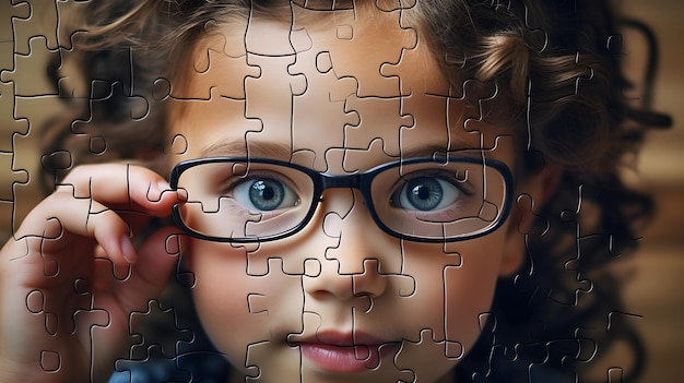 I puzzle educativi coinvolgono le menti giovani