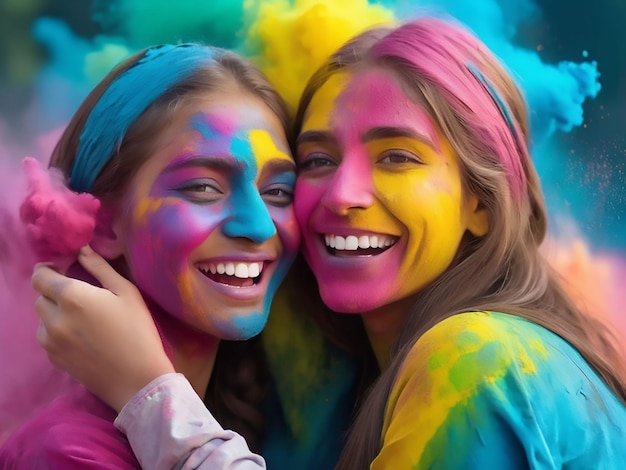 I ragazzi e le ragazze indiane si stanno godendo le festività in abbondanza.