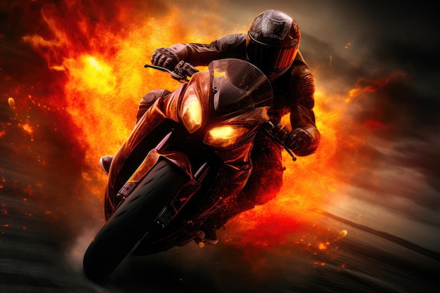I sentieri fiammeggianti La padronanza della moto a velocità ardente