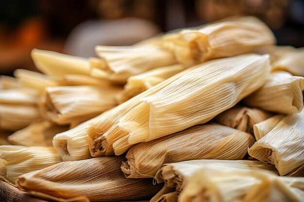 I tamales deliziano una cornucopia di gusti