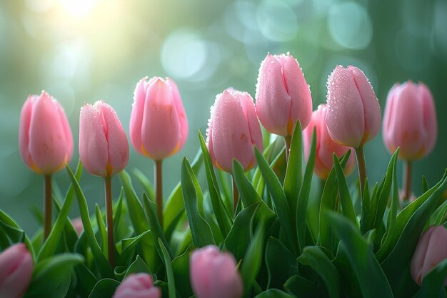 i tulipani in giardino