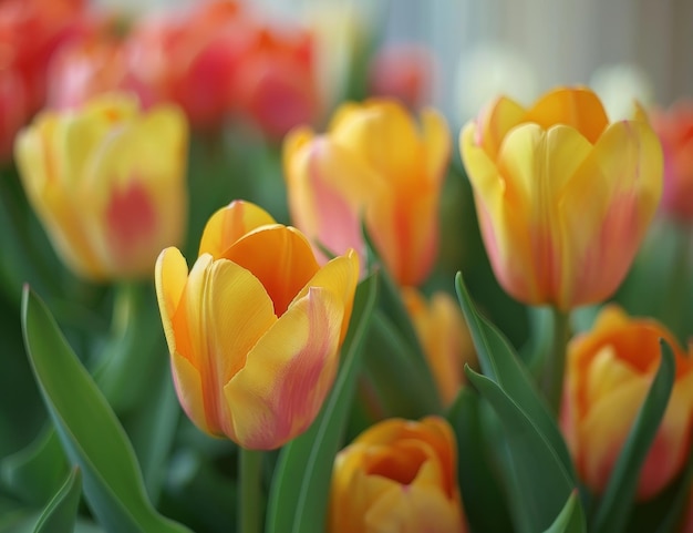 I tulipani vivaci in fiore