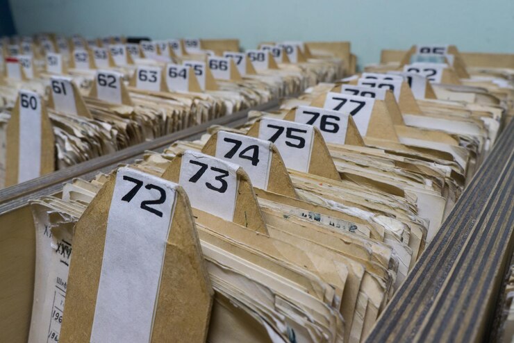 I vecchi documenti in archivio