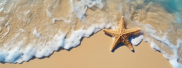 IA generata dalla spiaggia delle stelle marine