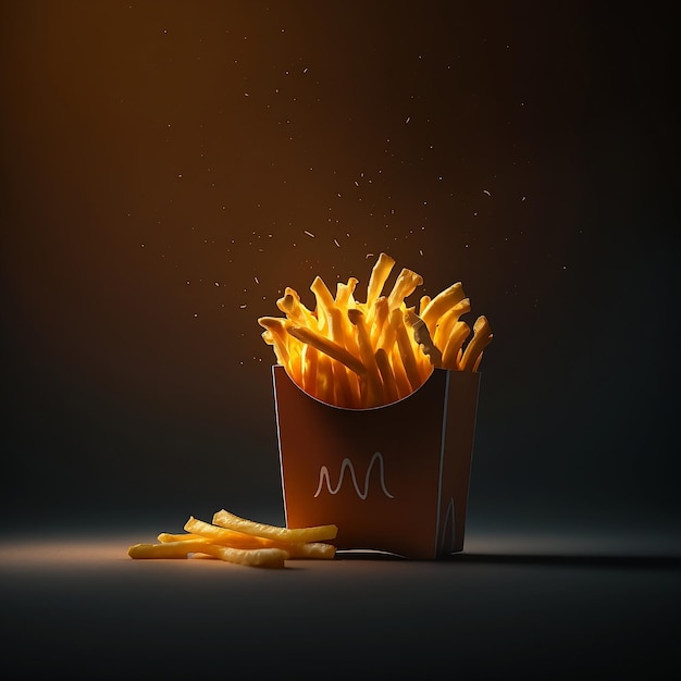 IA generativa del concetto di patatine fritte