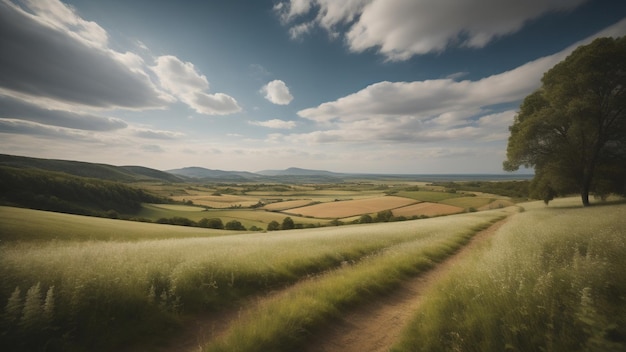 IA generativa del paesaggio estivo