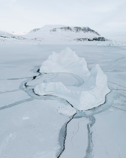 Iceberg nella baia di Disko in Groenlandia