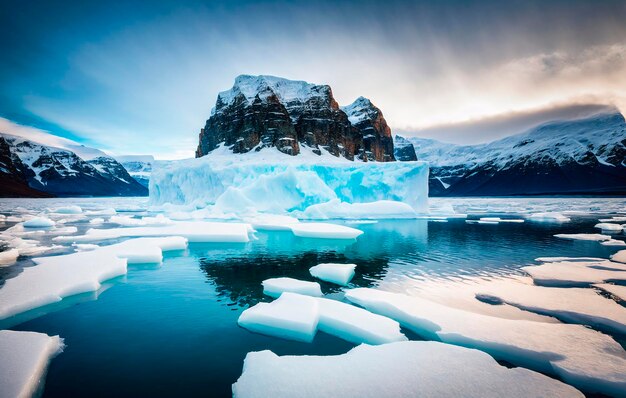 Iceberg nella laguna dei ghiacciai