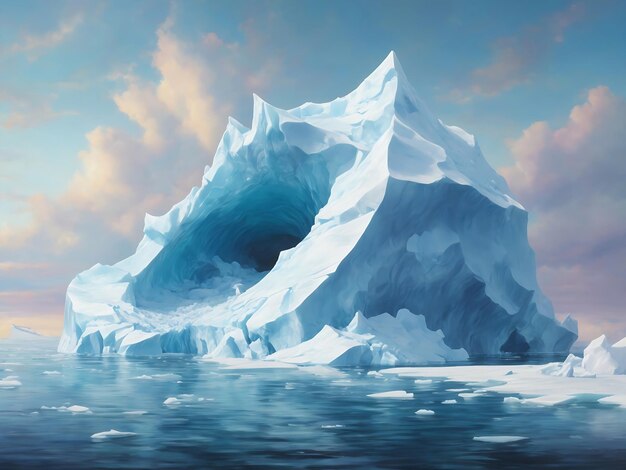 iceberg nelle regioni polari