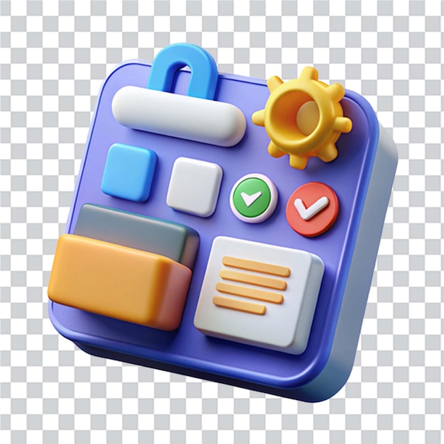 Icona 3D App di notizie mobile