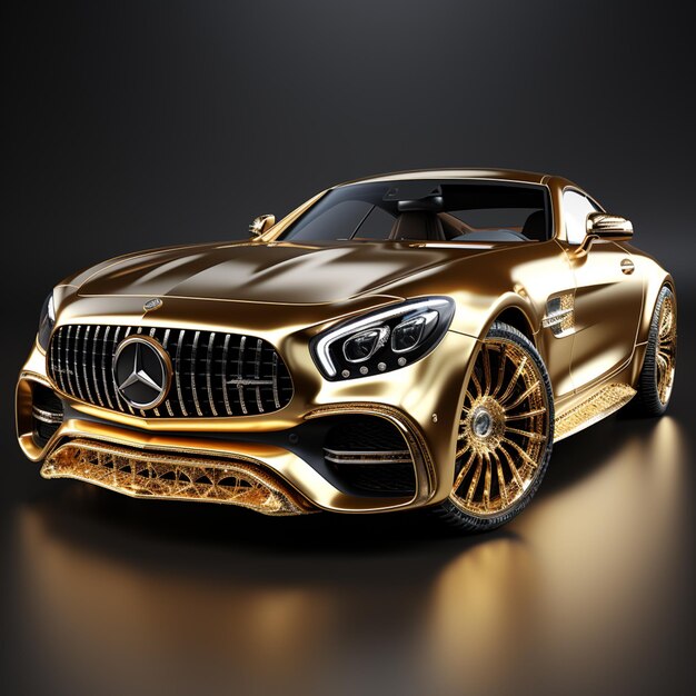 Icona auto di lusso isolata illustrazione del rendering 3d