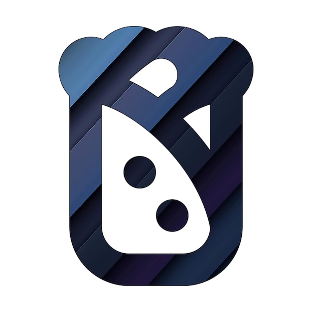 icona del burrito blu ciano consistenza diagonale scura