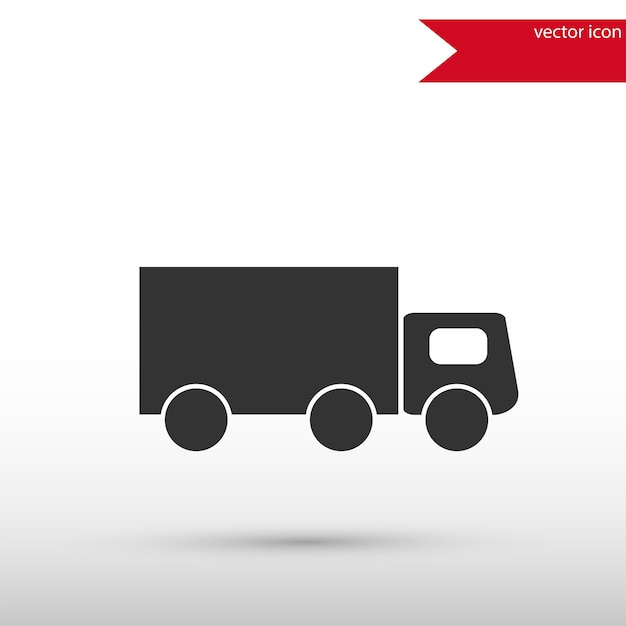 Icona del camion Stile di progettazione piatto