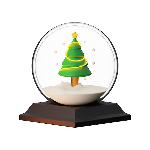 Icona della caramella di Natale rendering 3d su sfondo isolato