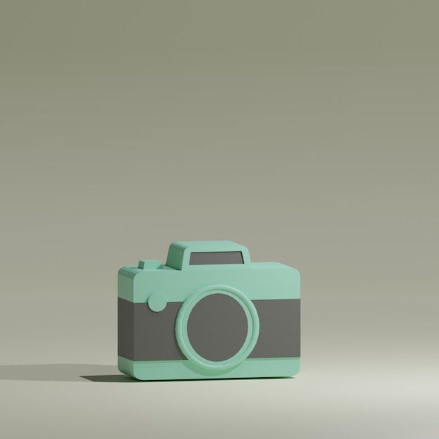 icona della fotocamera combinazione di colori verde nero