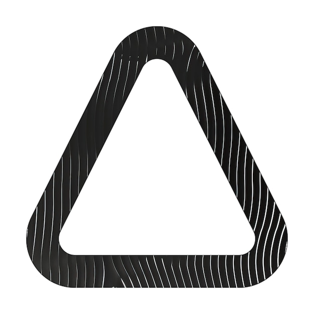 icona della piramide linea bianca nera consistenza