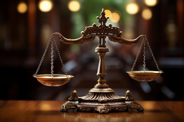 Icona di equilibrio e autorità nel contesto giuridico e giudiziario L'intelligenza artificiale generativa