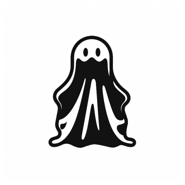 Icona di fantasma sfondi isolati simbolo di Halloween Generativo ai