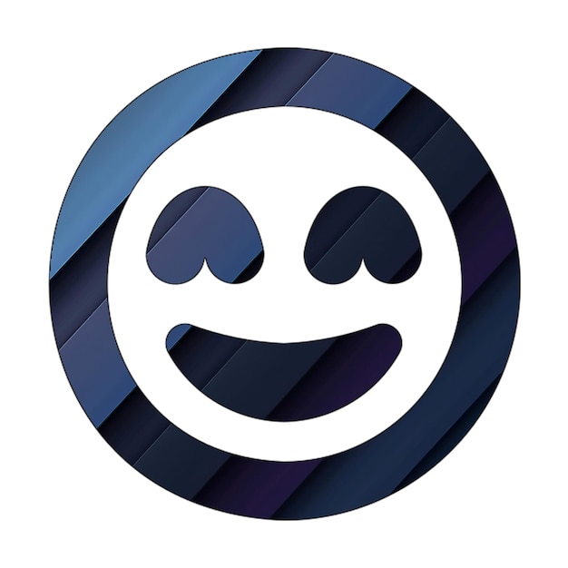 icona di fascio sorriso blu cyan consistenza diagonale scura