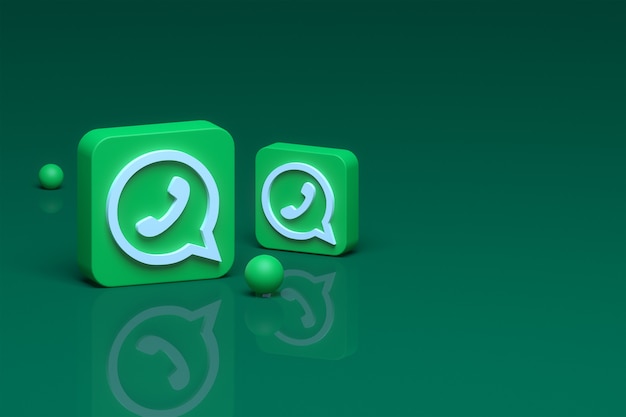 Icona di WhatsApp 3D Render