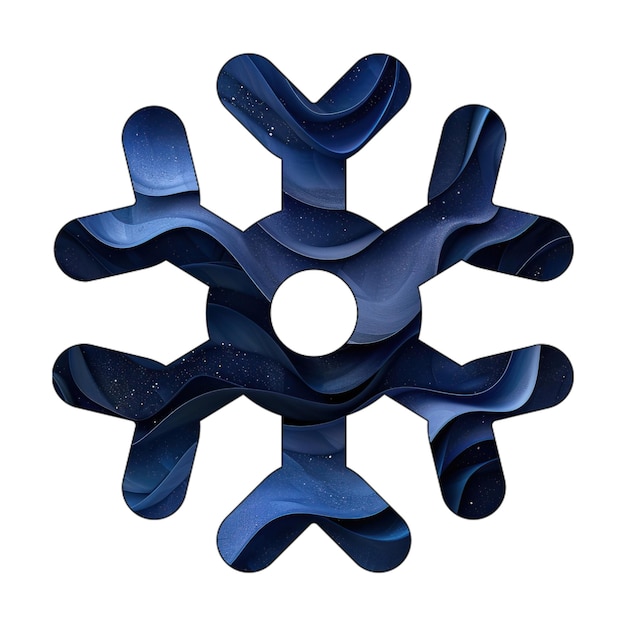 icona fiocco di neve blu gradiente sfondo stile di progettazione