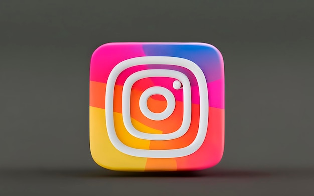 icona instagram 3d