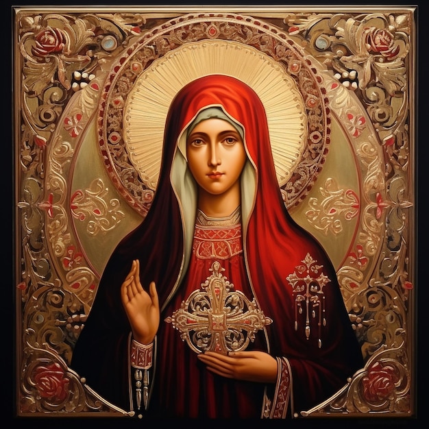 Icona Madre di Dio nella religione cattolica Madonna Beata Vergine Maria Nostra Signora do Carmo religione fede cristianesimo Gesù Cristo santi santa Vergine del Carmen