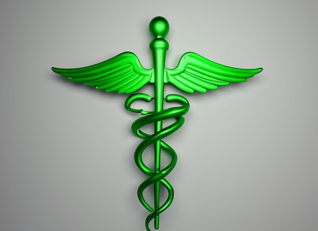 Icona medica Caduceo Bastone di Hermes