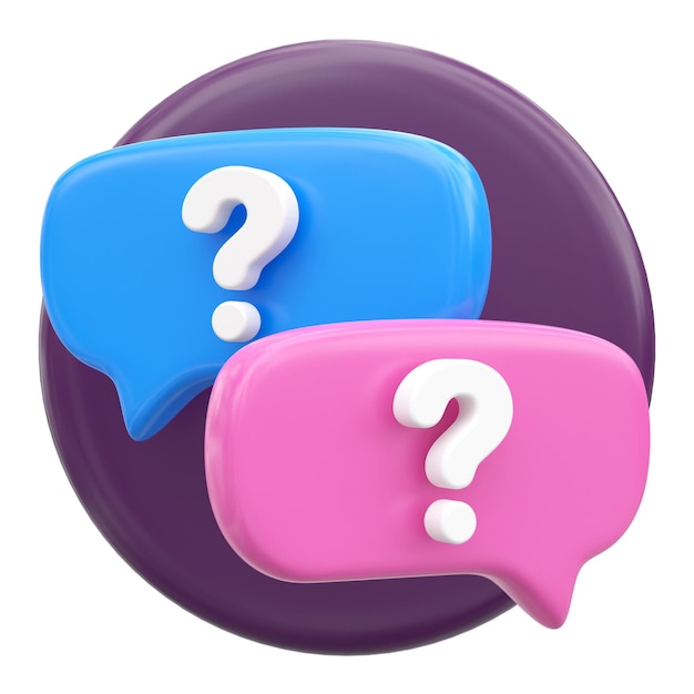 Icona QA Icona FAQ Elemento 3D