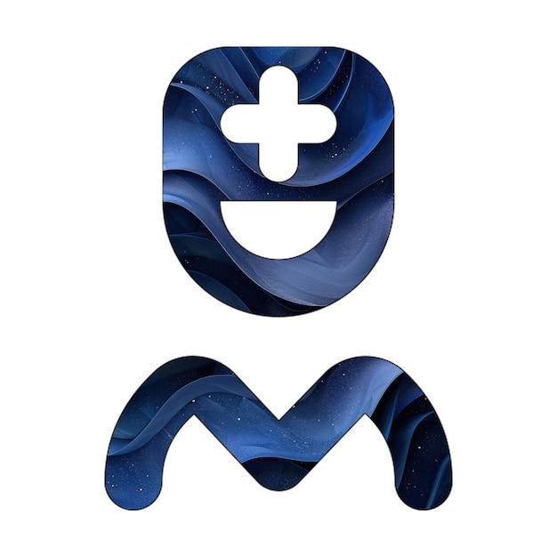 icona utente infermiera blu gradiente sfondo stile di progettazione