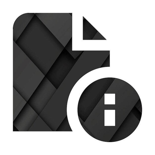 Icone di immagine file info cerchio sfondo rettangolo nero