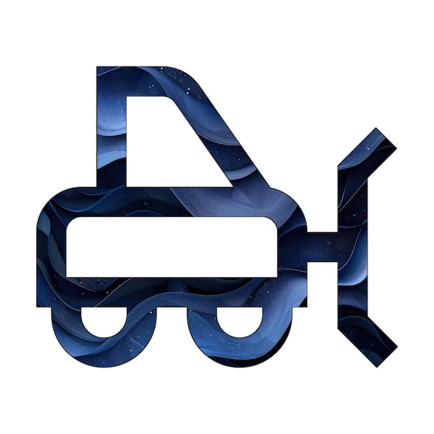 icone foto camion aratura blu gradiente sfondo stile di progettazione