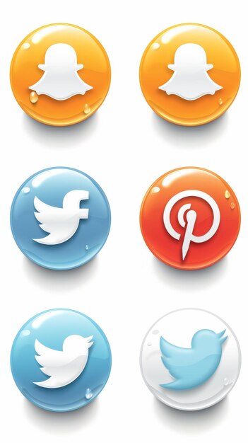 Icone popolari dei social media