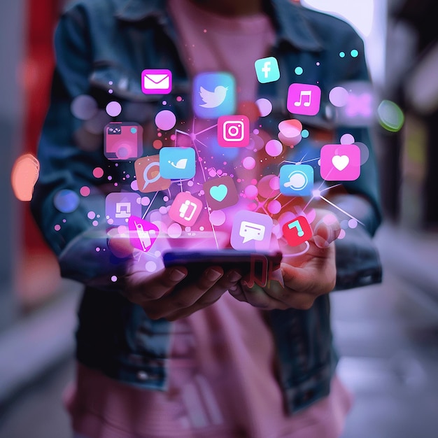 Iconica dei social media