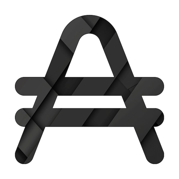 Iconica dell'immagine segno australe Rettangolo nero sfondo