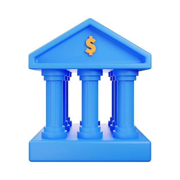 Iconica della banca 3D