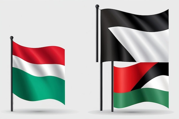 Iconica della bandiera della Palestina collezione della bandiera nazionale della Palestina