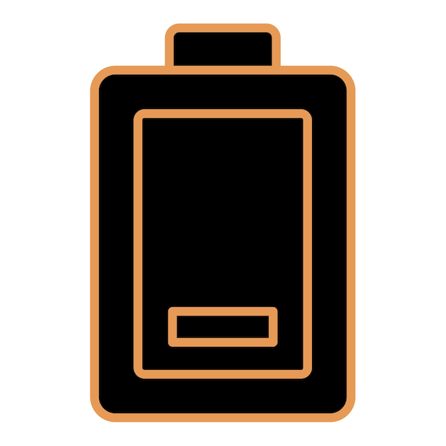 Iconica della batteria bassa