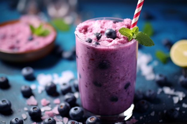 Icy Blueberry Crush una bevanda fresca e rinfrescante