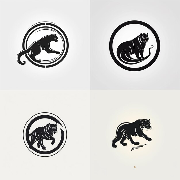 Idea del logo del grande gatto