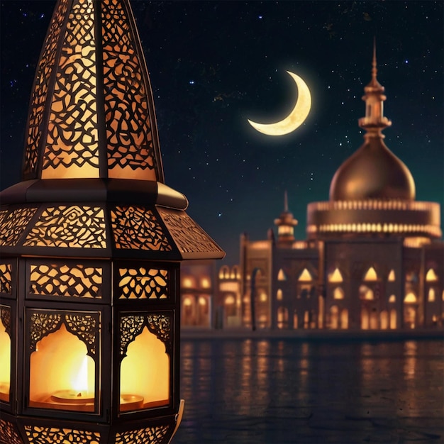 Idea di design per la bandiera del Ramadan