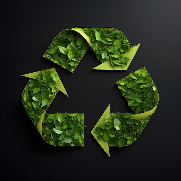 Idea di logo eco-friendly Concetto di logo di riciclaggio