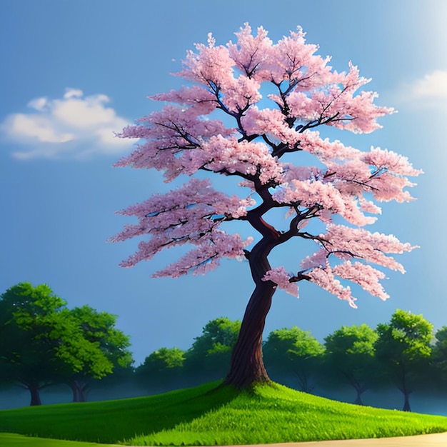 Idea di modello di albero di Sakura per il gioco