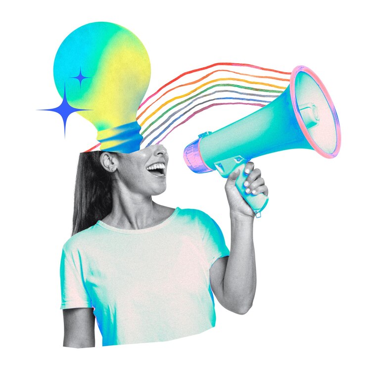 Foto idee creative png adesivo aziendale sfondo trasparente