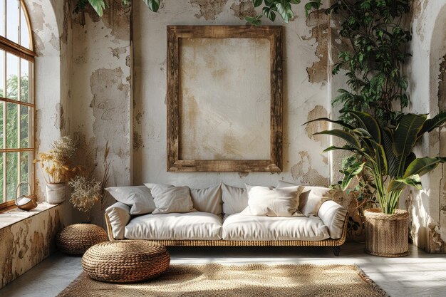 idee di ispirazione per l'interno boho e il tema rustico